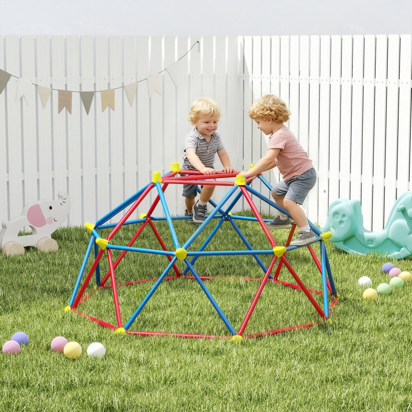 Dôme d'escalade géométrique pour enfants 6 pi