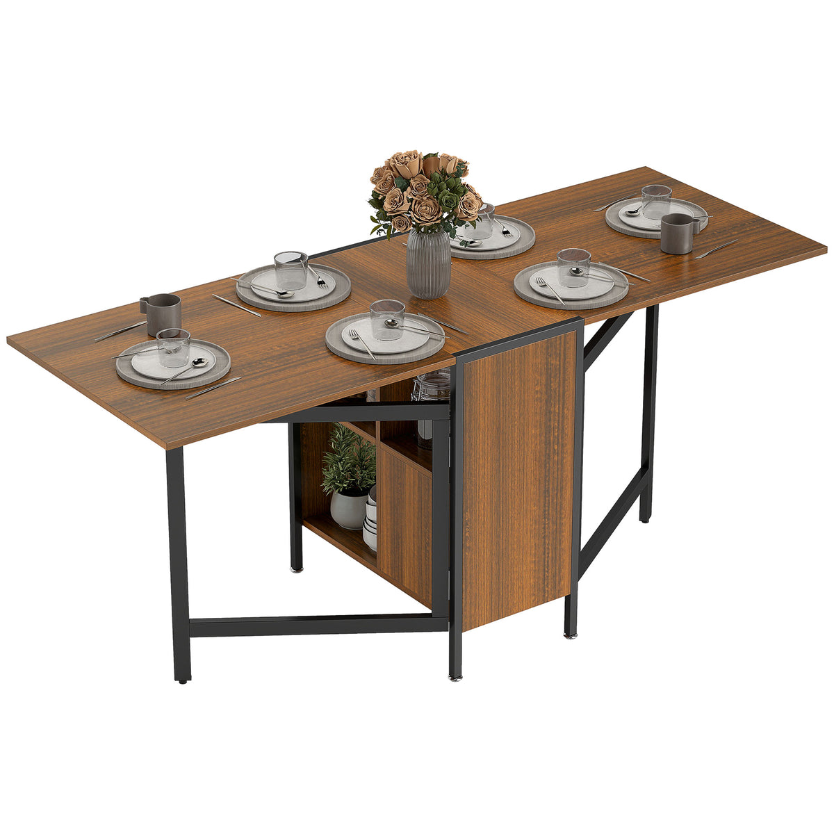 Table à manger pliante escamotable