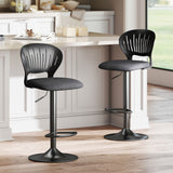 Tabourets de bar pivotants réglables avec repose-pieds