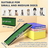 Rampe pliable pour chien 150 cm surface gazonnée