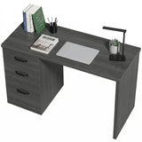 Bureau d'ordinateur 3 tiroirs avec rail suspendu 120 cm