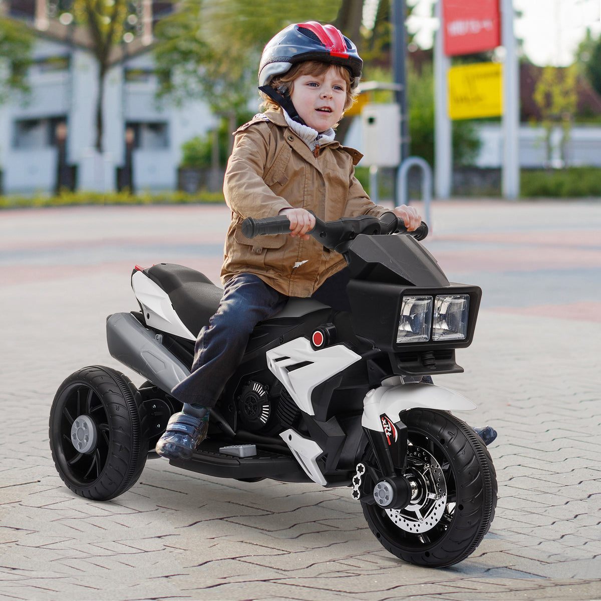 Moto électrique pour enfants 6V avec pédales musique phares