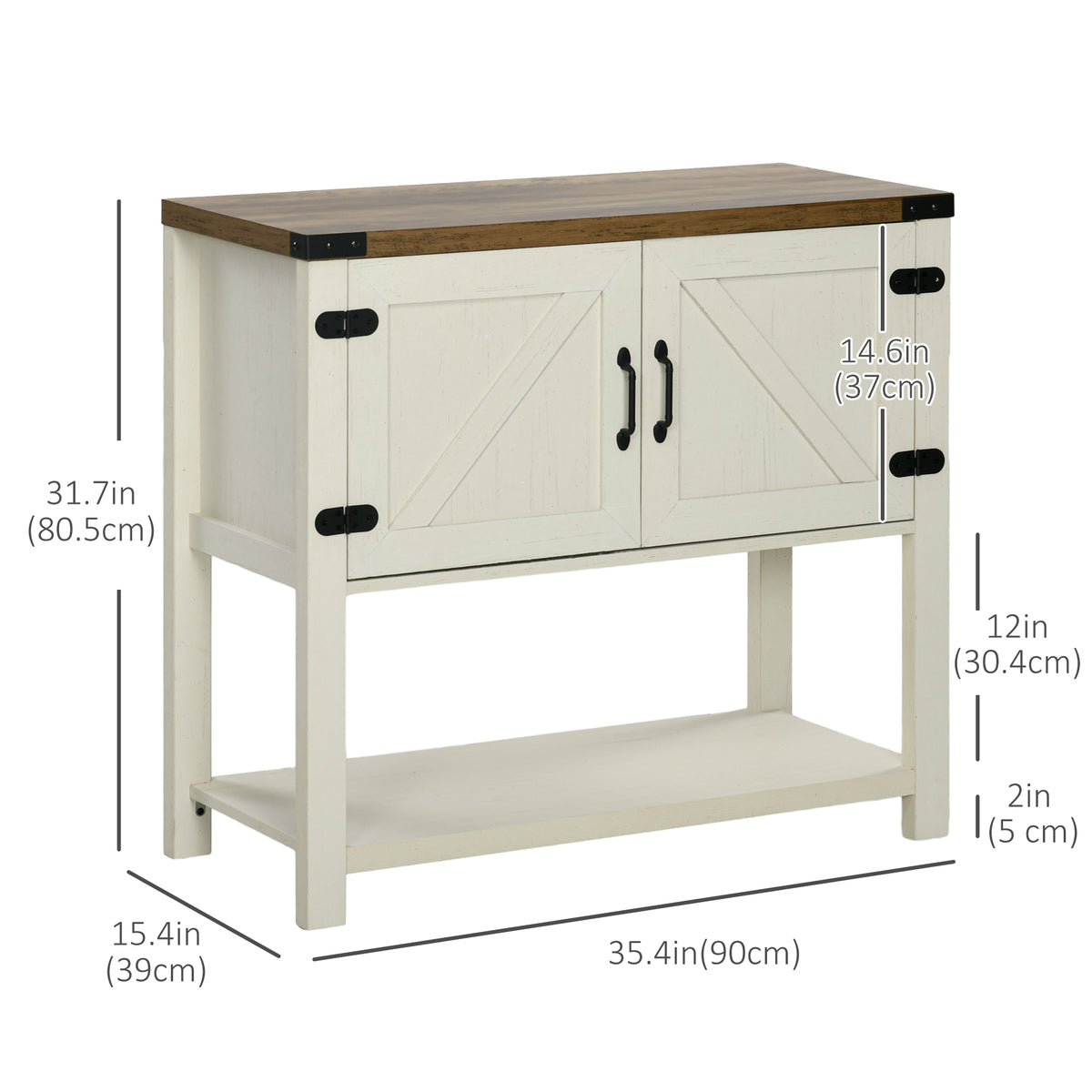 Buffet de cuisine rustique style fermette