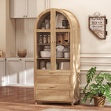Armoire de cuisine arquée style maison de campagne 180 cm