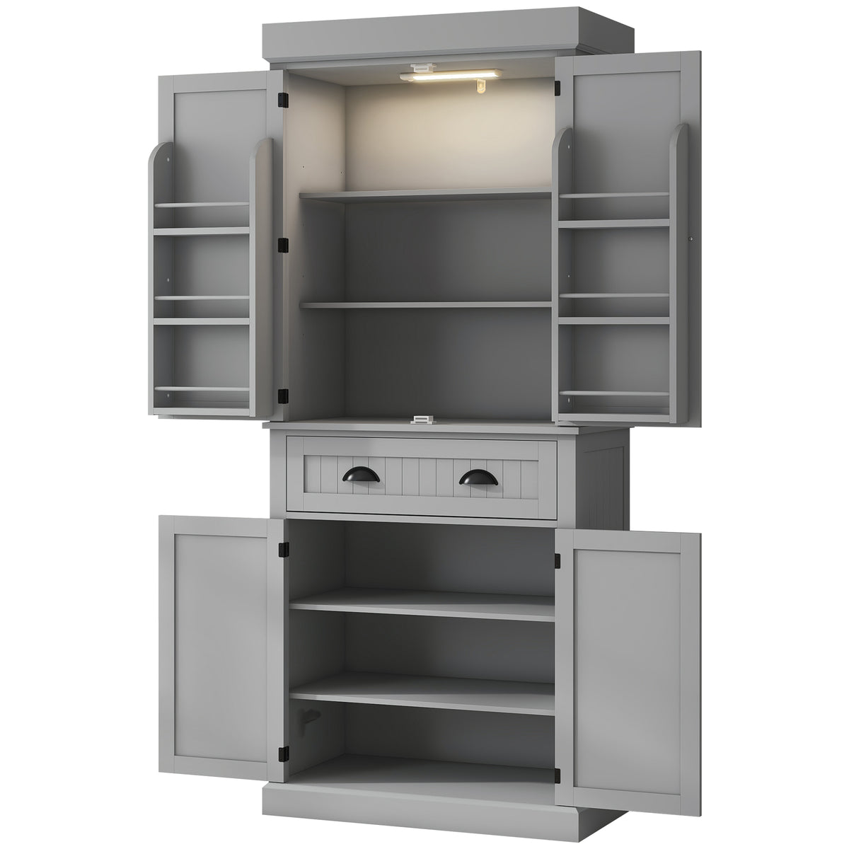 Armoire de cuisine garde-manger éclairage LED