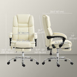 Chaise de bureau massante inclinable avec repose-pieds