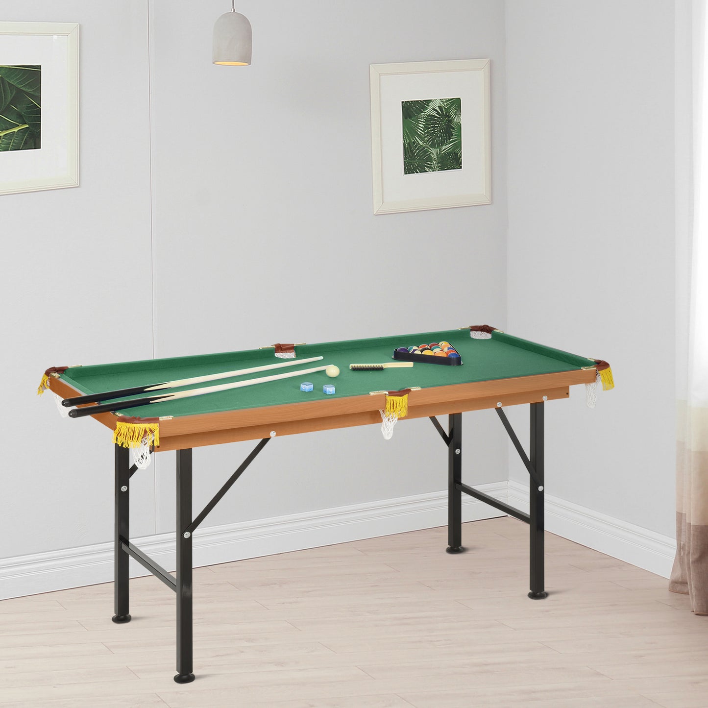 Mini table de billard pliable avec accessoires complets