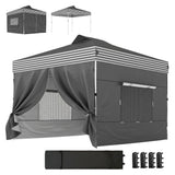 Tente de jardin escamotable UPF 50+ avec 4 parois