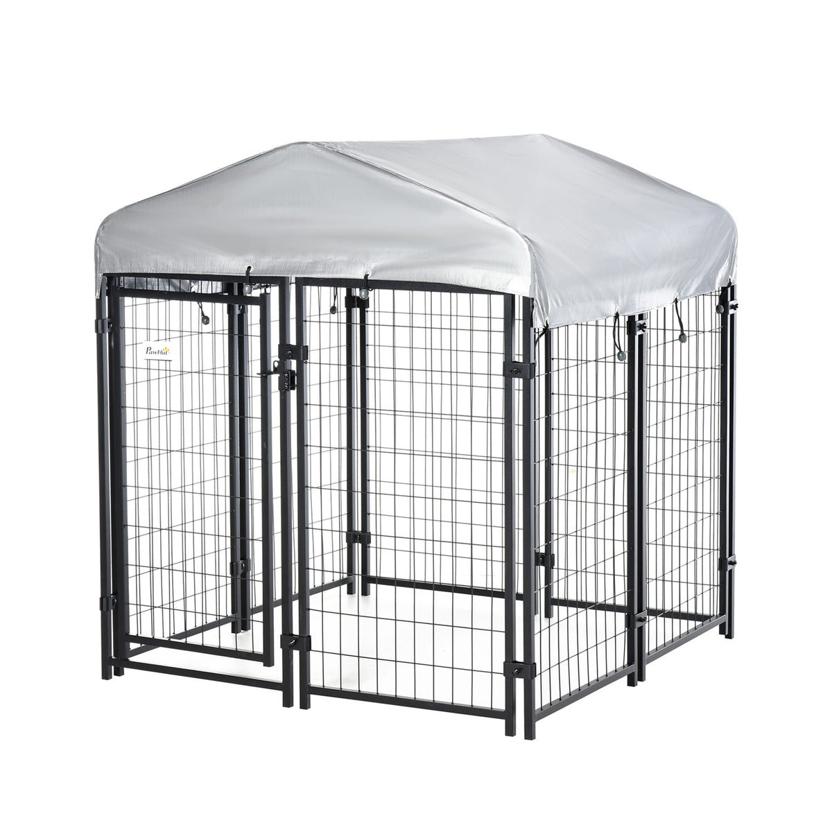 Enclos extérieur pour chien avec toit