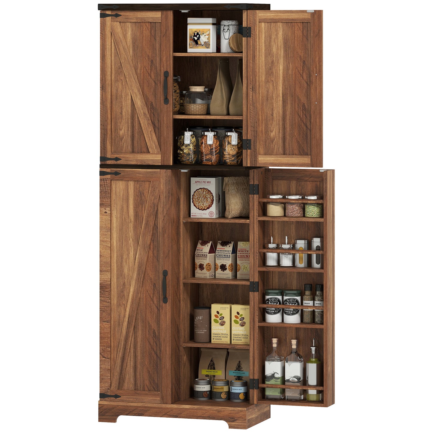 Armoire de cuisine haute avec clayettes ajustables
