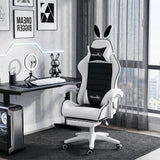 Chaise de gaming ergonomique avec repose-pieds