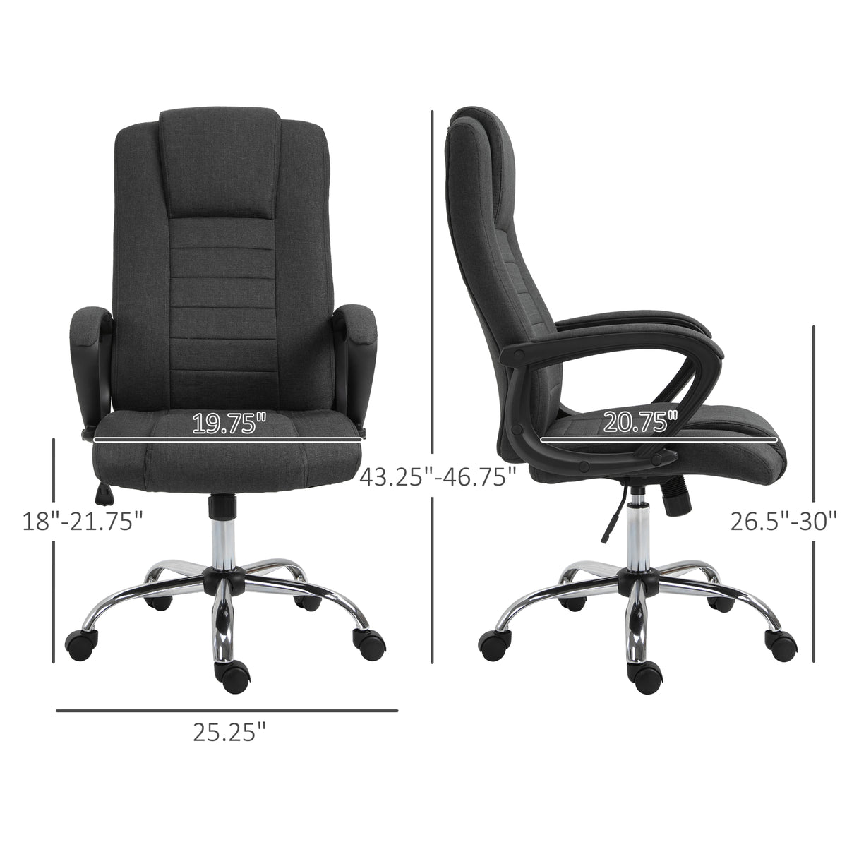 Chaise de bureau ergonomique à haut dossier