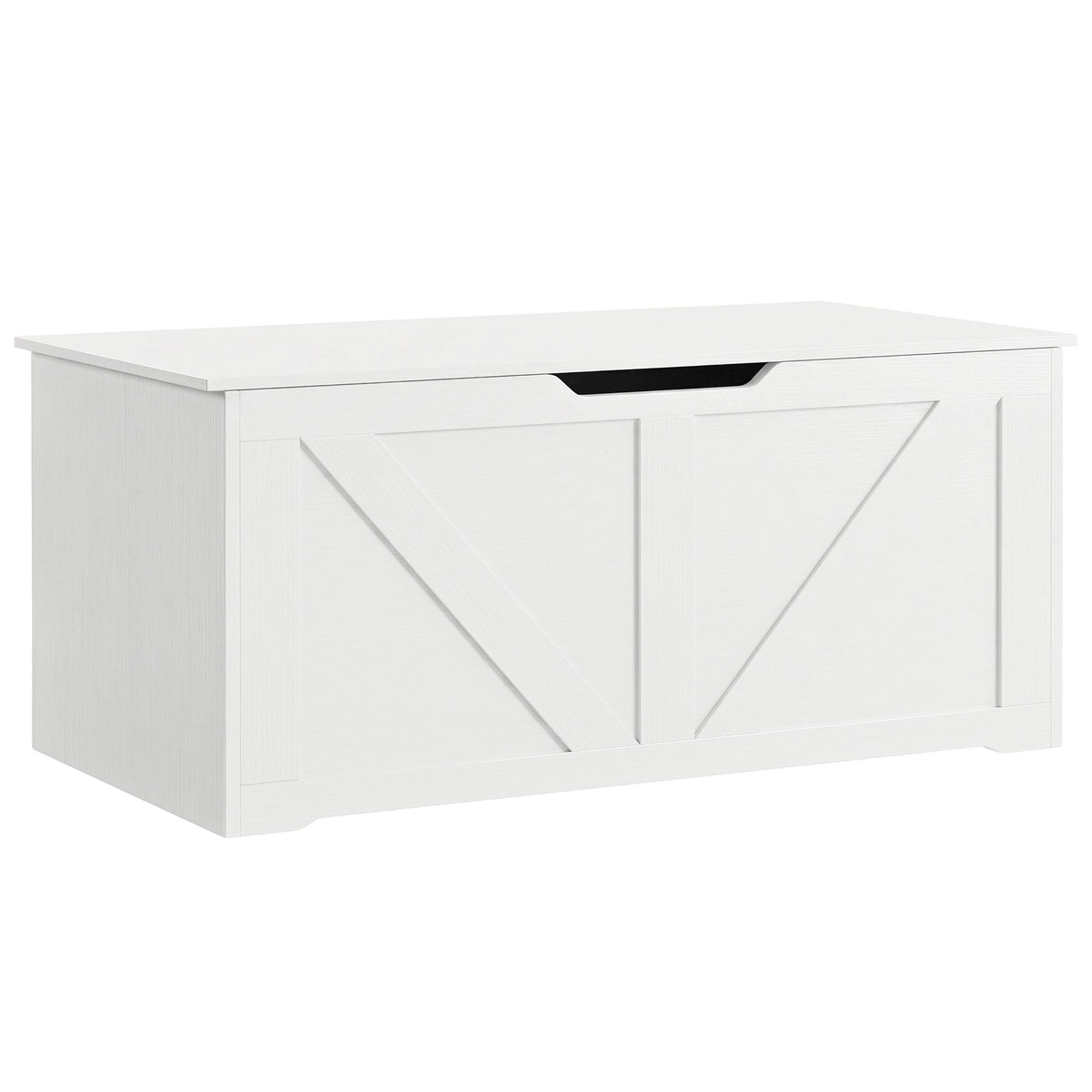 Coffre de rangement rustique avec charnières de sécurité