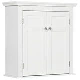 Armoire murale salle de bain portes doubles étagères ajustables
