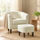 Fauteuil accent moderne avec ottoman et ressorts ensachés