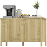Meuble de buffet portes cannelées