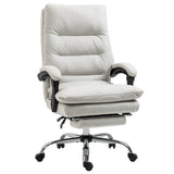 Chaise de bureau massante 6 points avec repose-pieds
