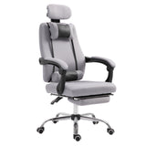 Chaise de bureau ergonomique dossier haut avec repose-pieds