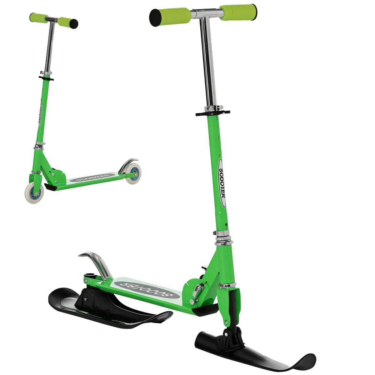 Trottinette des neiges pliable 2 en 1