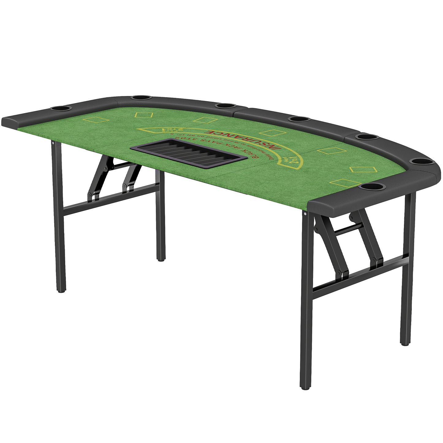 Table de poker pliable demi-lune 8 joueurs