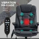 Chaise de bureau massante chauffante inclinable haute