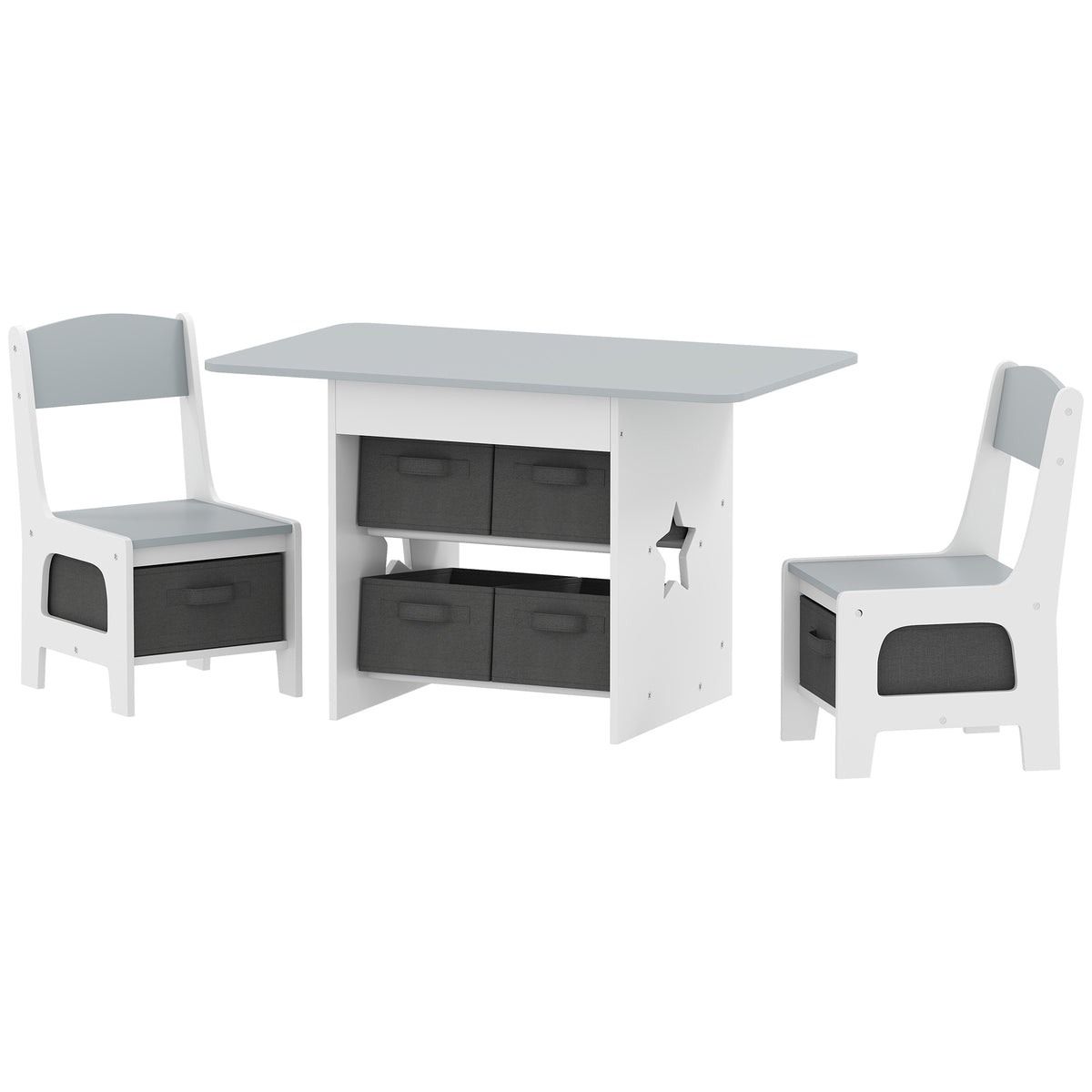 Ensemble table et chaises pour enfants — Lot de 3