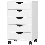 Classeur mobile 5 tiroirs en bois composite