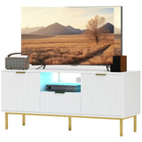 Meuble TV moderne avec éclairage DEL RVB et rangement