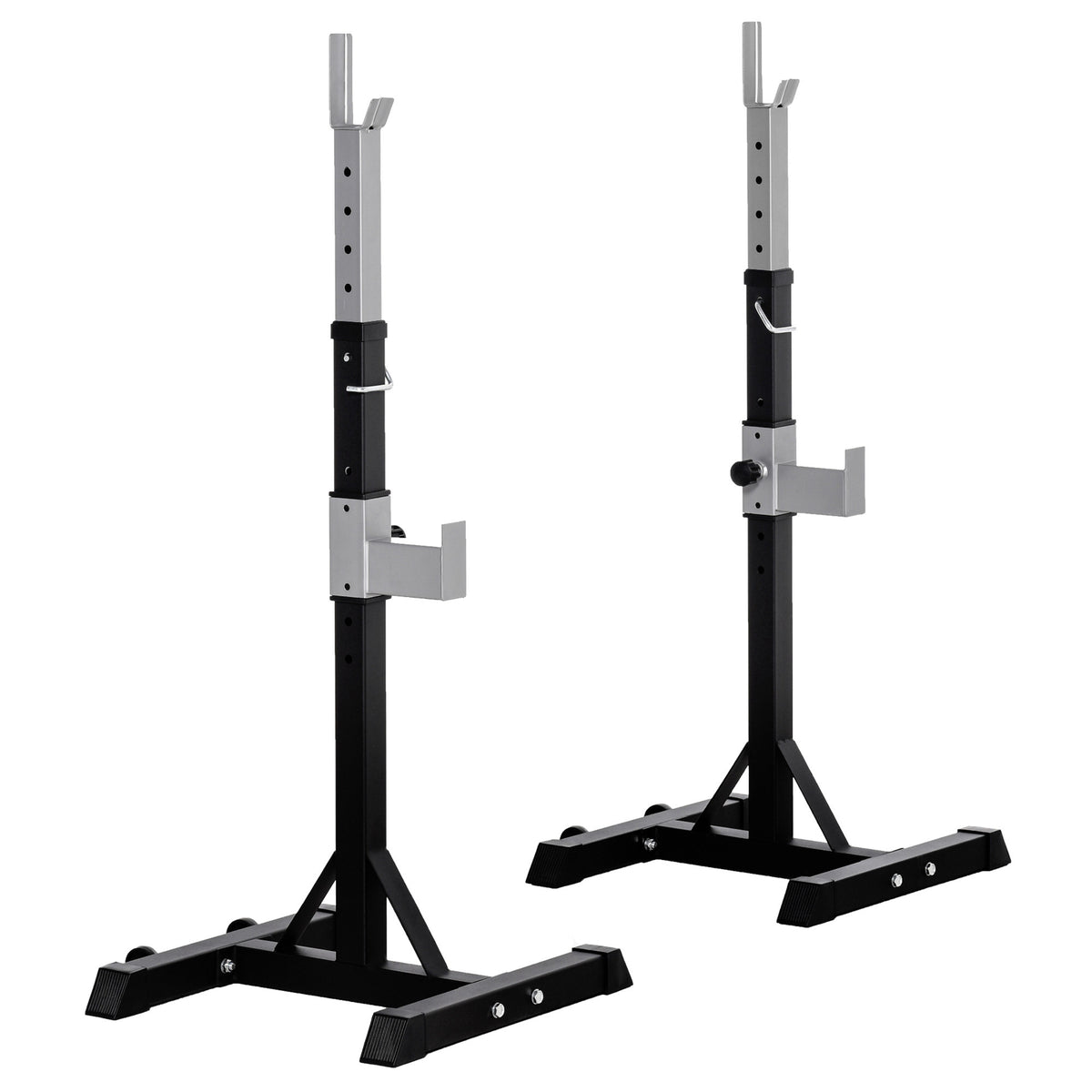 Support à squat ajustable robustesse acier — Lot de 2