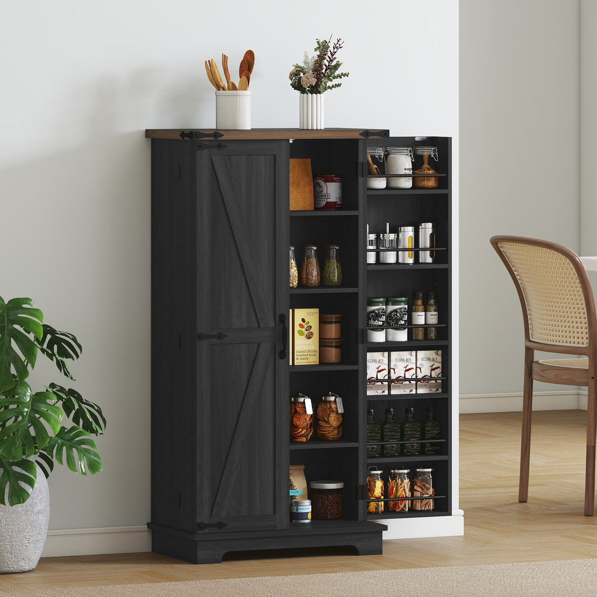 Armoire de cuisine style champêtre