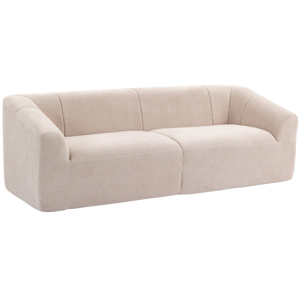 Divan 3 places en chenille nuage sans structure