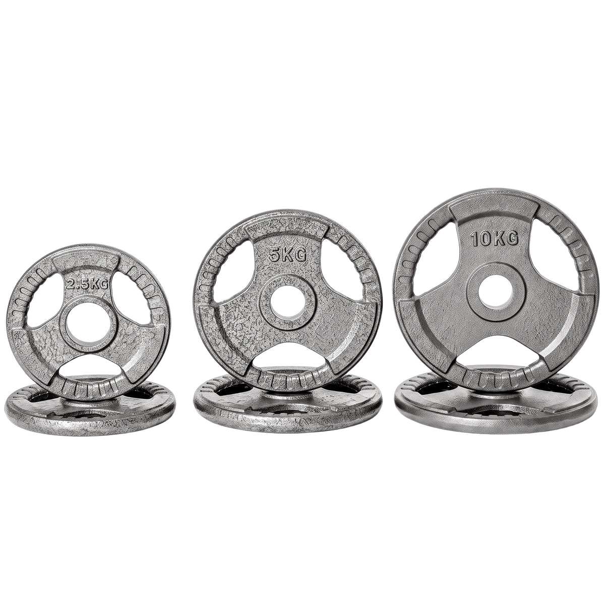 Ensemble de disques de musculation poignées — Lot de 6
