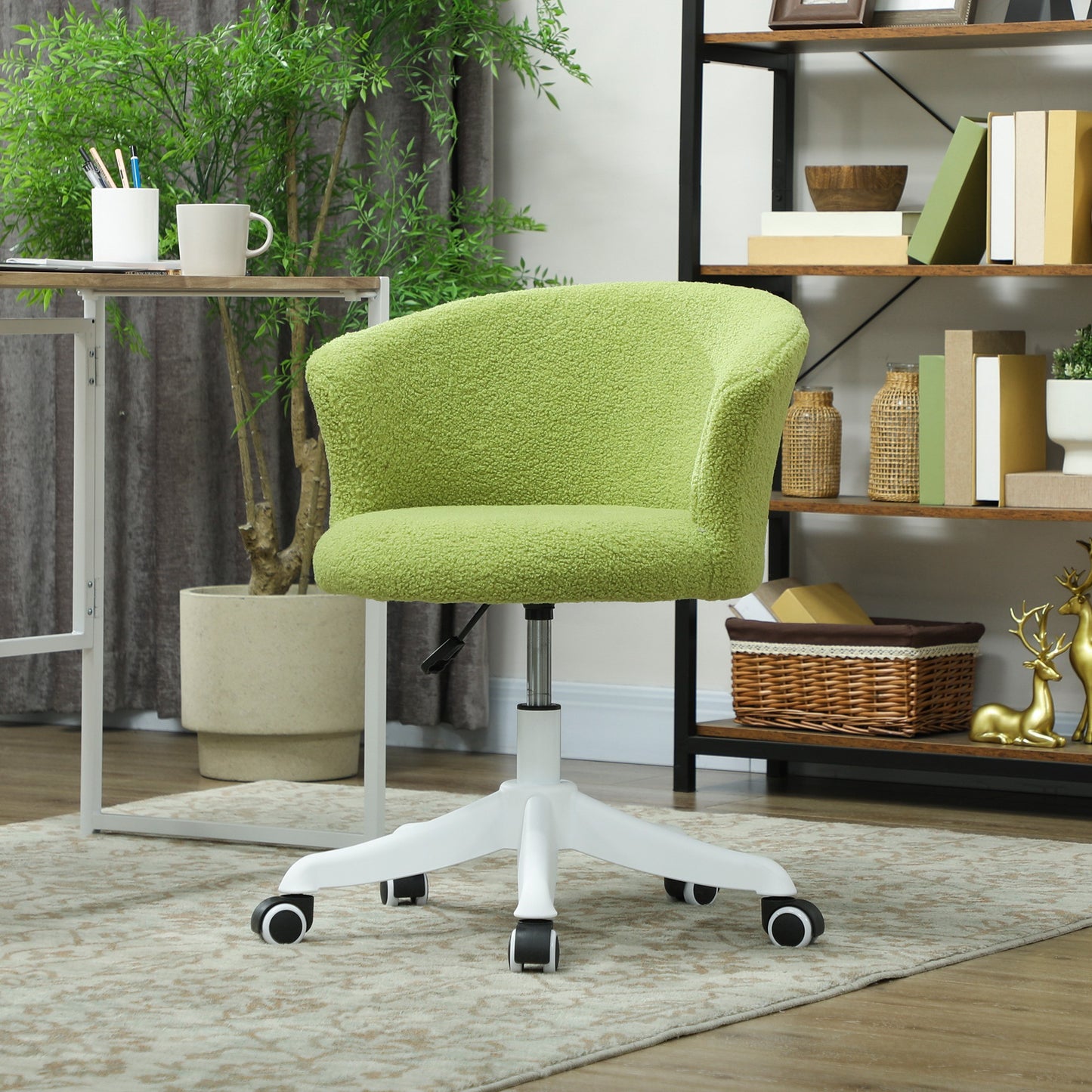 Chaise bureau sans bras hauteur réglable roulettes pivotantes
