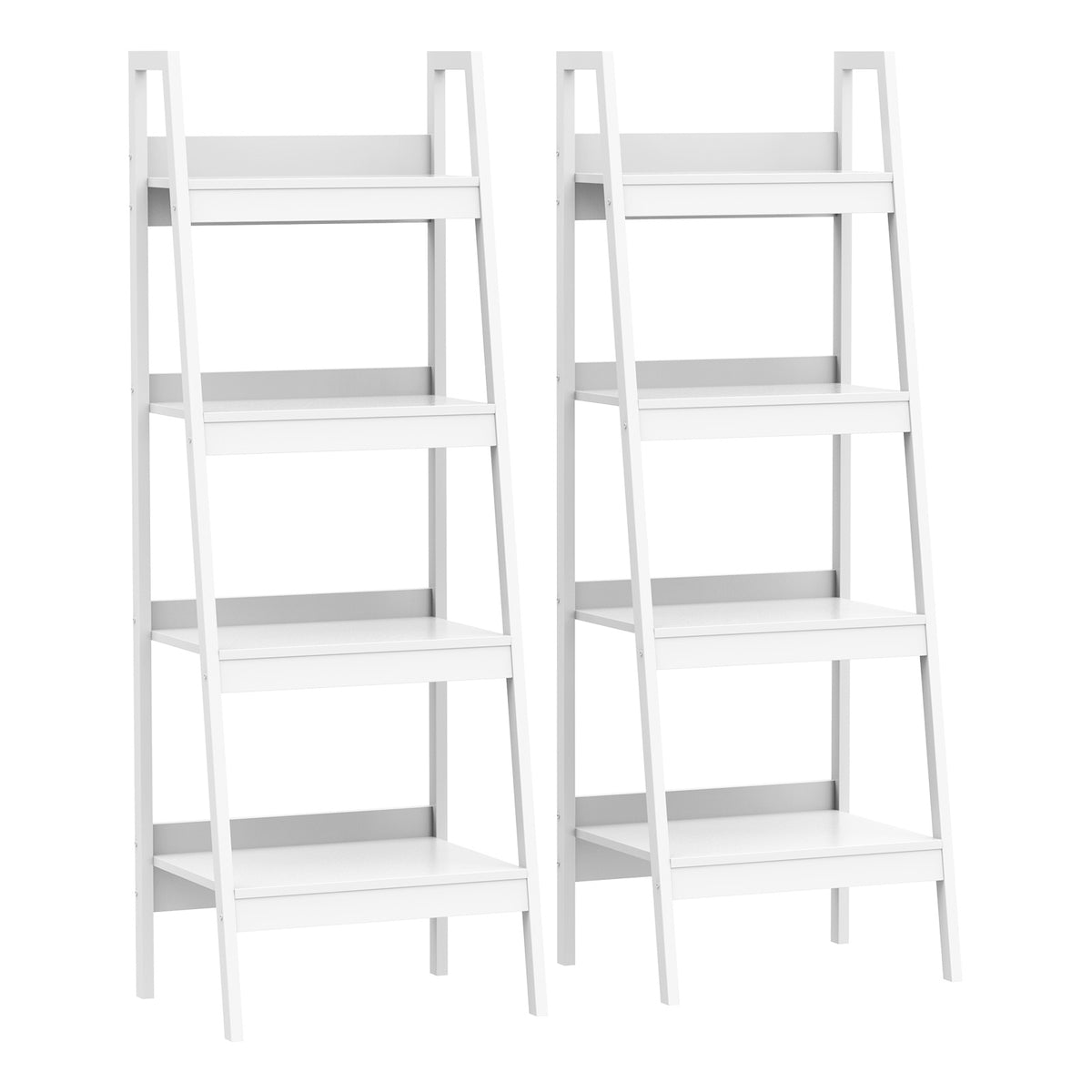 Bibliothèque échelle 4 tablettes — Lot de 2