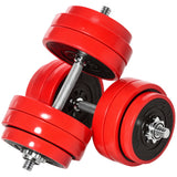 Ensemble haltères et barre de musculation réglable 20 kg
