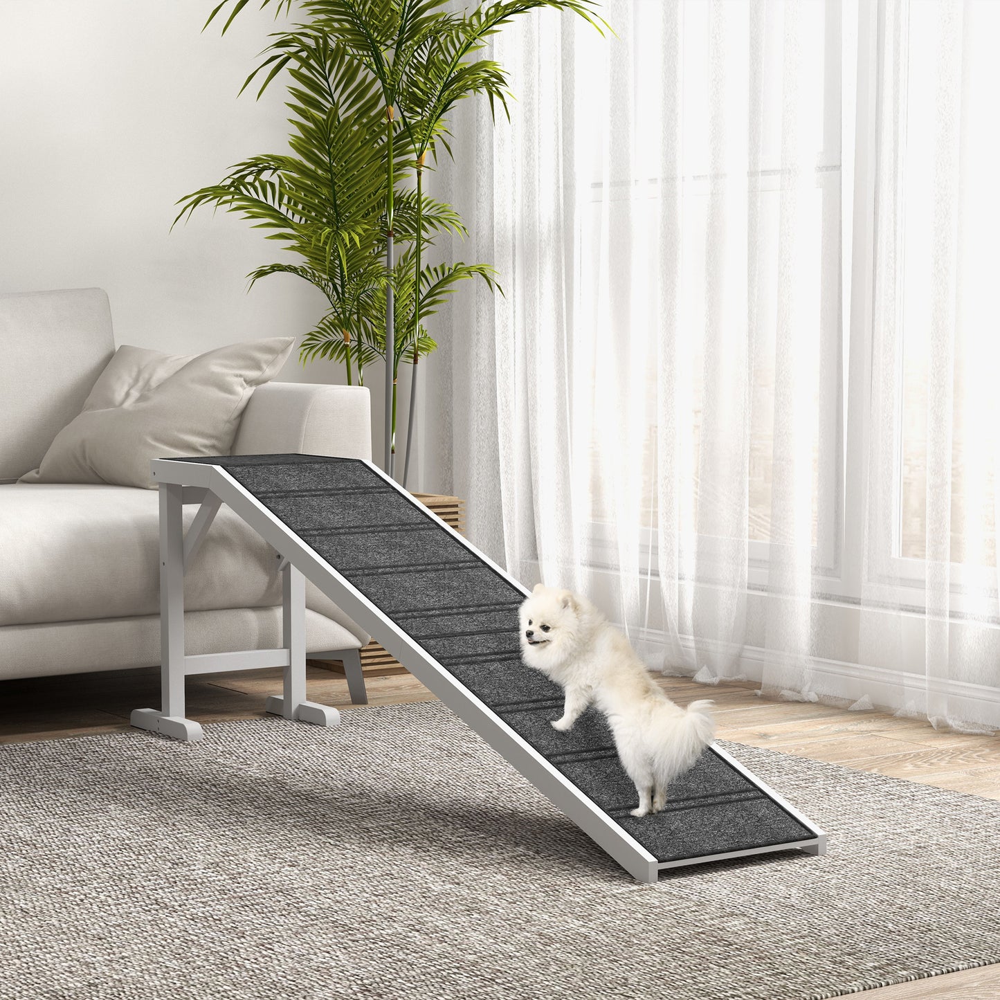 Rampe pour animaux bois de pin antidérapante