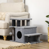 Escaliers pour chat avec griffoir et condo