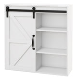 Armoire murale salle de bain avec porte coulissante et tablette réglable
