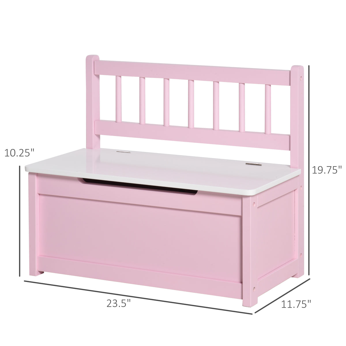Coffre à jouets avec banc de rangement