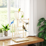 Aire de jeux en bois pour oiseaux à 4 niveaux