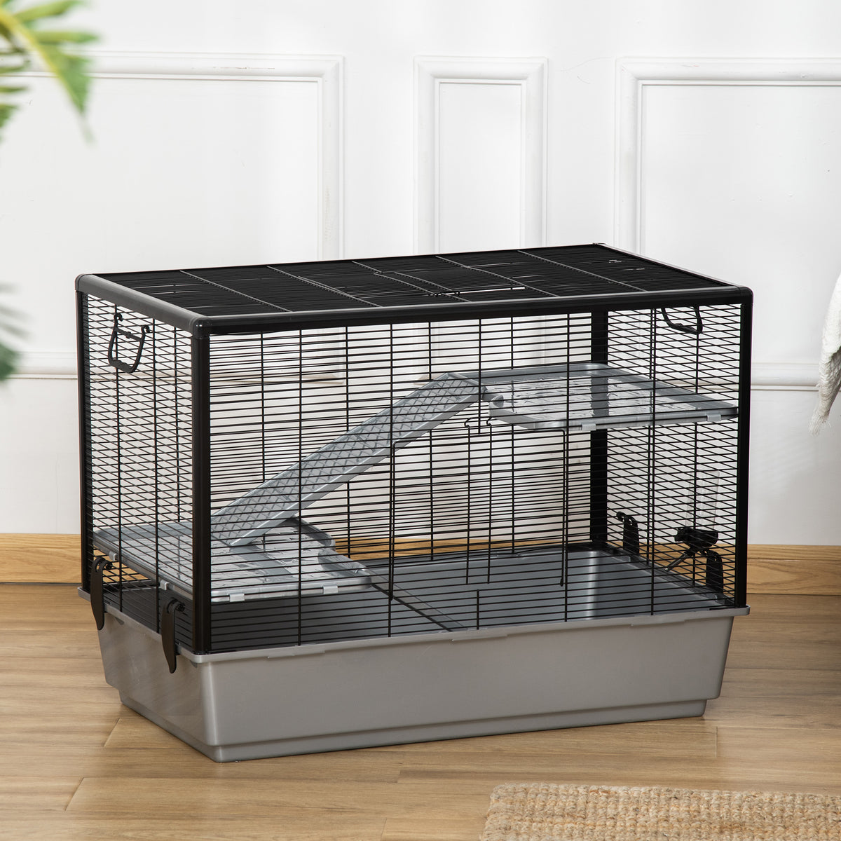 Cage à hamster à 3 niveaux pour petits animaux