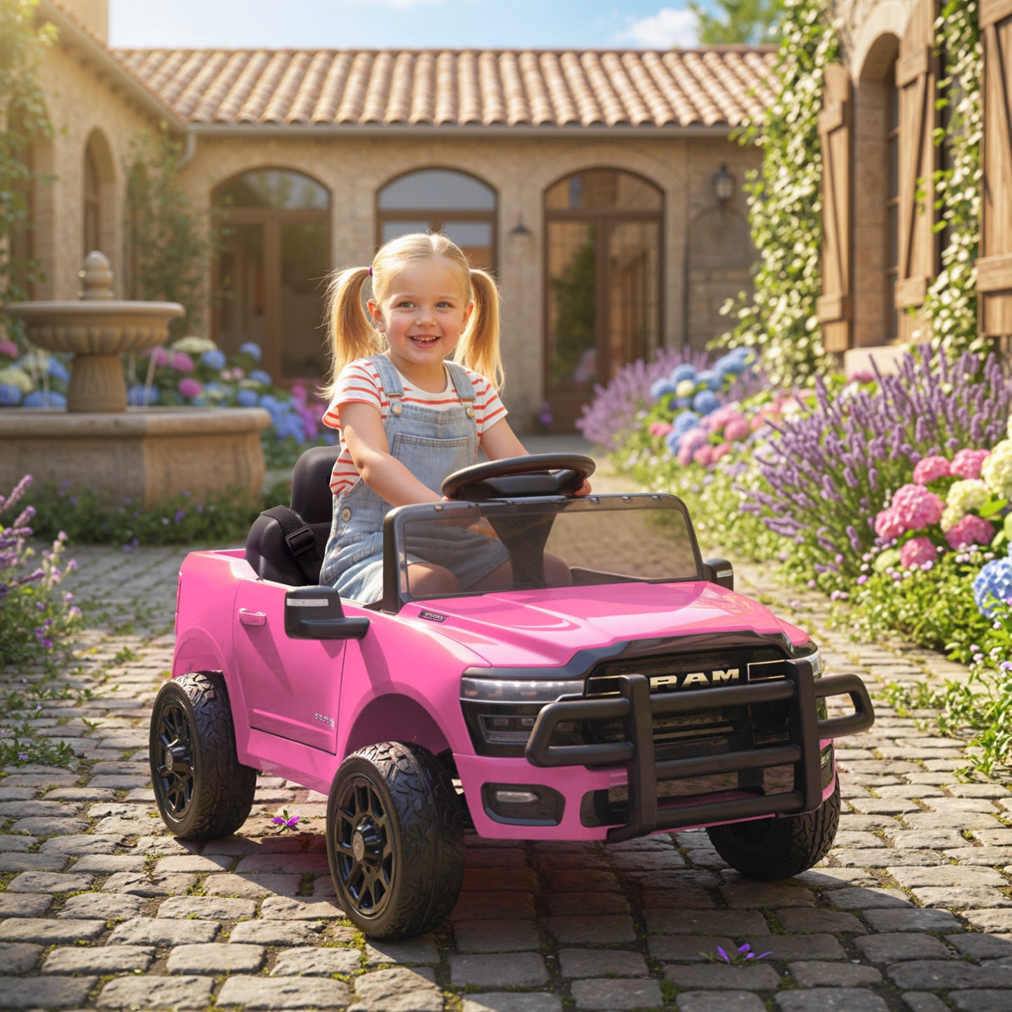 Voiture électrique enfant Dodge RAM 3500 télécommandée 12V