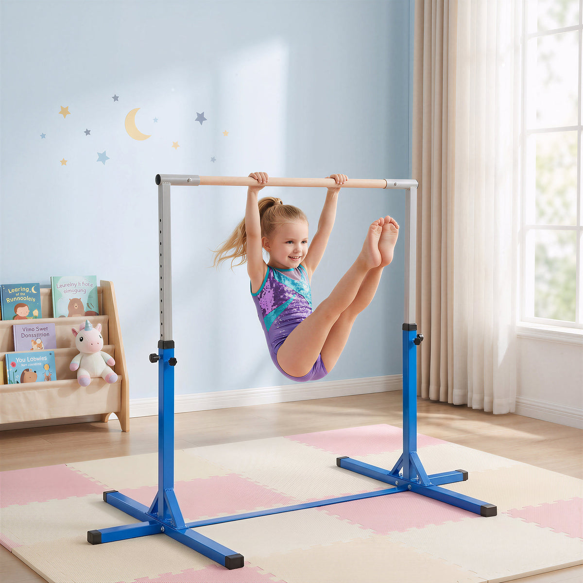 Barre de gymnastique professionnelle réglable pour enfants