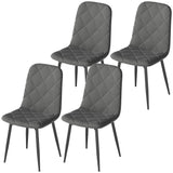 Chaises de salle à manger rembourrées ensemble de 4