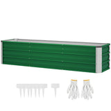 Jardinière surélevée en acier galvanisé 3 sections