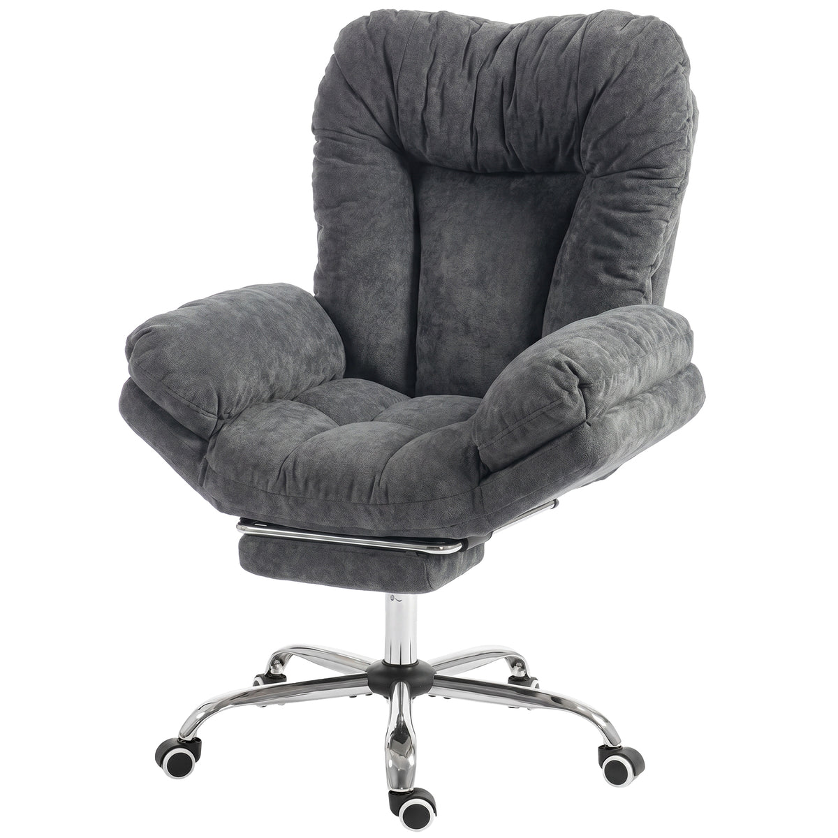Chaise de bureau criss-cross grand confort avec repose-pieds