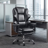 Chaise de bureau ergonomique grand format en cuir PU