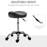 Tabouret selle ergonomique ajustable à roulettes