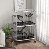 Cage pour petits animaux à roulettes sur 5 niveaux