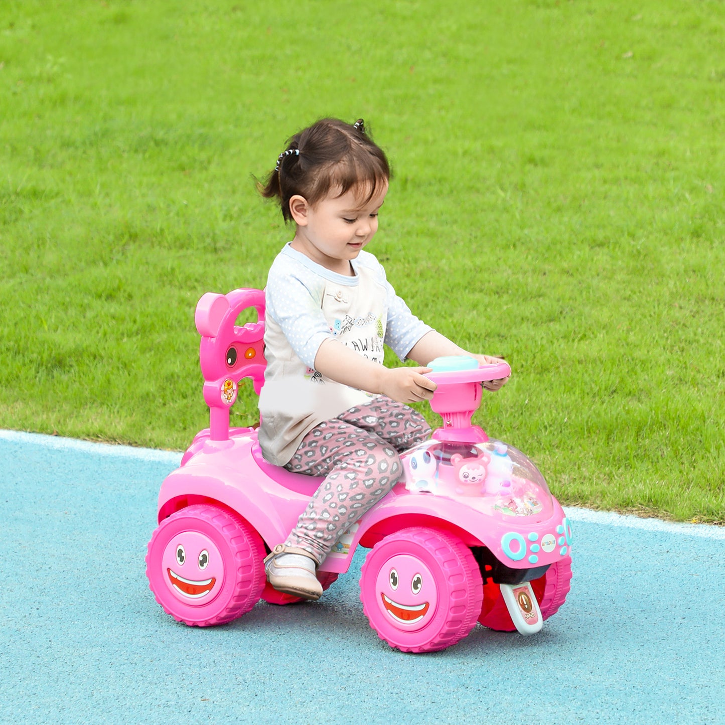 Voiture porteur bébé avec klaxon, lumières et musique